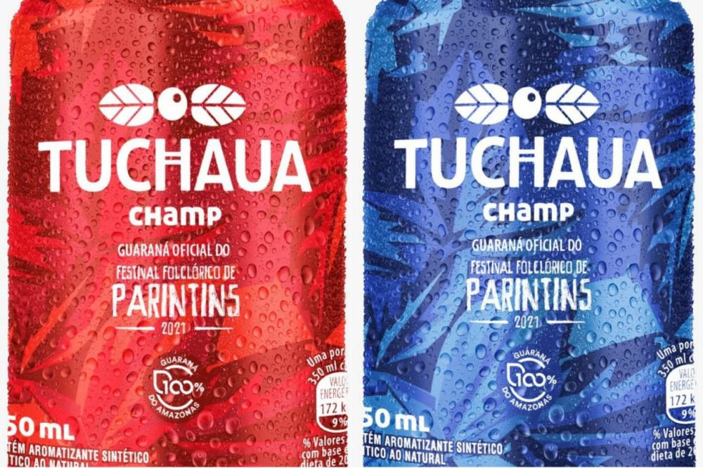 Patrocinadora lança latinhas temáticas do Guaraná Tuchaua em alusão ao Festival de Parintins