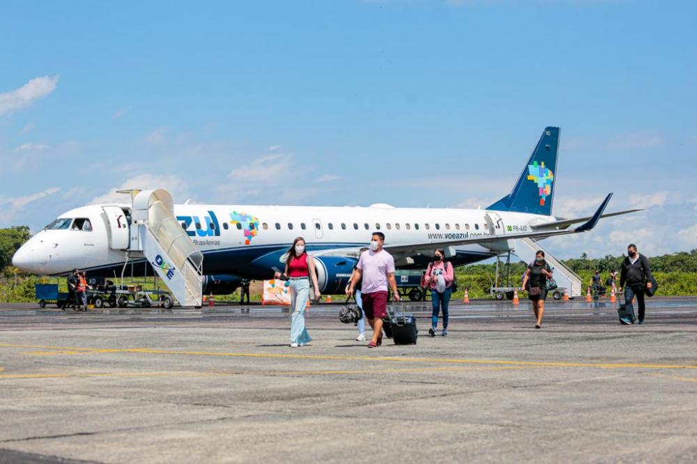 Com aviões para 118 passageiros e 4 voos semanais, Azul Linhas Aéreas retoma operações em Parintins