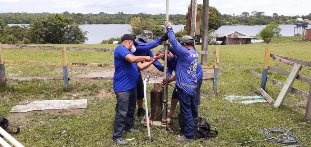 Quatro comunidades da zona rural de Parintins recebem melhorias no abastecimento de água 