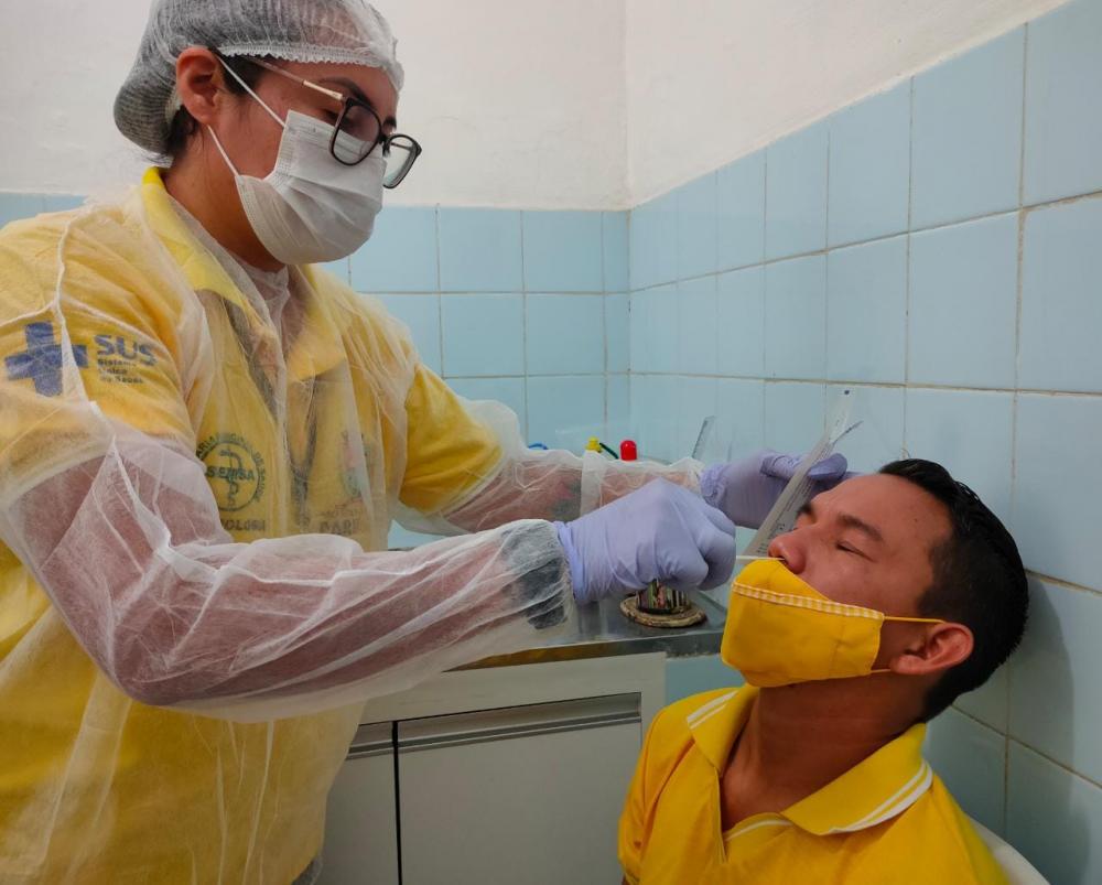 Prefeitura de Parintins realiza testes de Covid-19 em participantes da Live Festival do Mocambo 2021