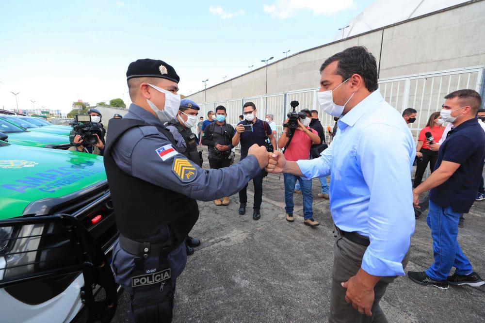 Governador Wilson Lima entrega novas viaturas para a PMAM e modernos equipamentos para uso da PC-AM