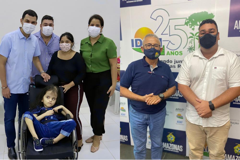 Em Manaus, Alex Garcia participa de lançamento da lei que beneficia PcDs e autistas, e reúne com diretor do Idam