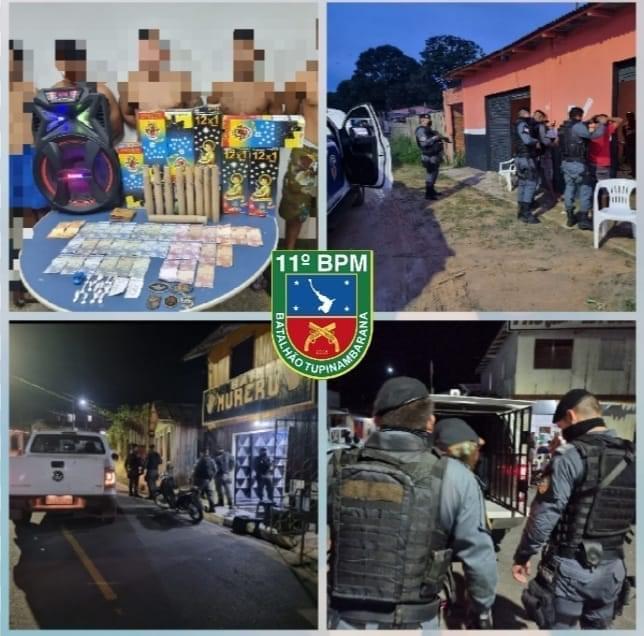 Polícia Militar prende criminosos por apologia ao crime e tráfico de drogas em Parintins