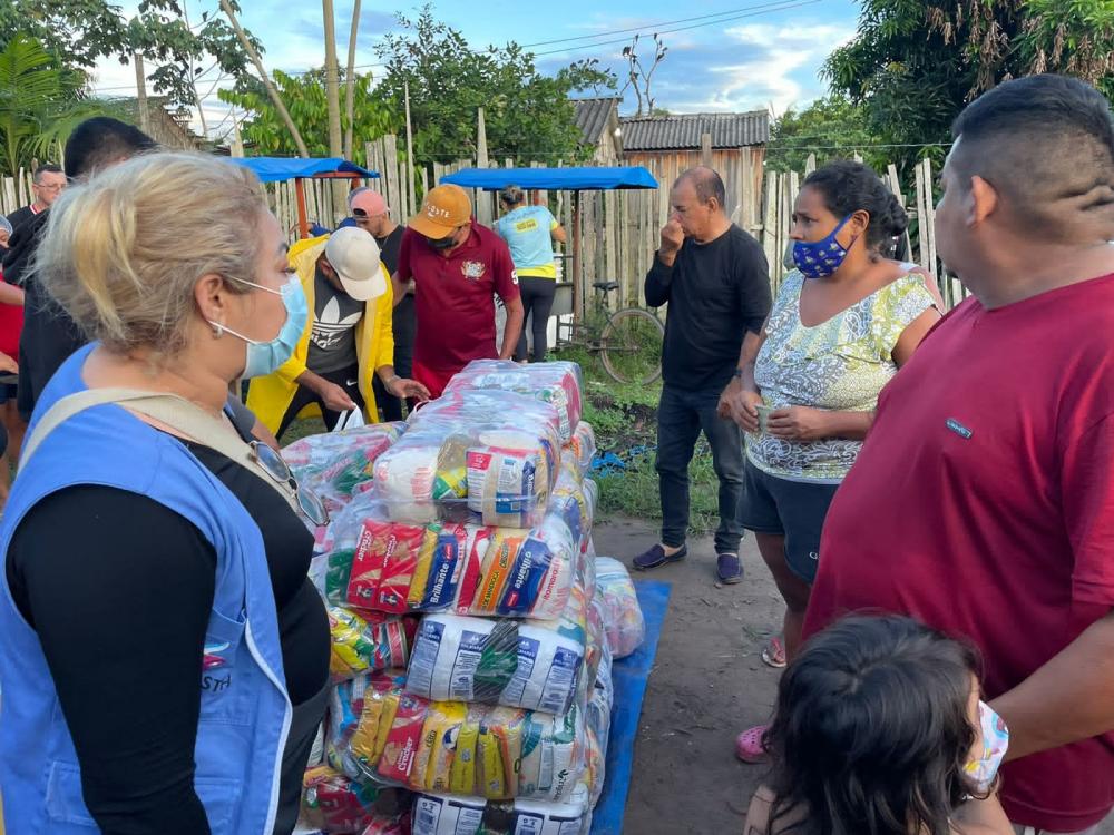 Prefeitura realiza ações de assistência a famílias afetadas por alagamentos em Parintins