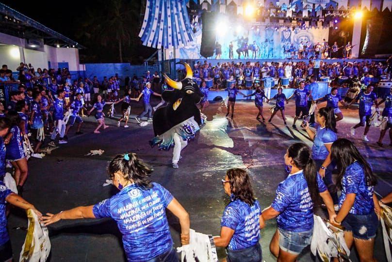 Caprichoso emociona e transmite sentimento de vitória no primeiro ensaio técnico de arena