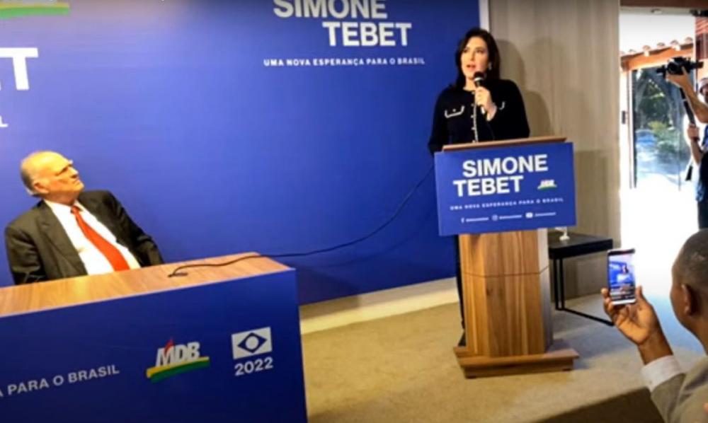 Sem vice definido, MDB confirma Simone Tebet na corrida presidencial