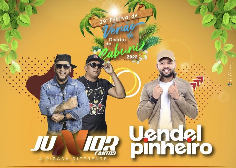 Prefeitura de Parintins divulga atrações do Festival de Verão do Caburi 2022