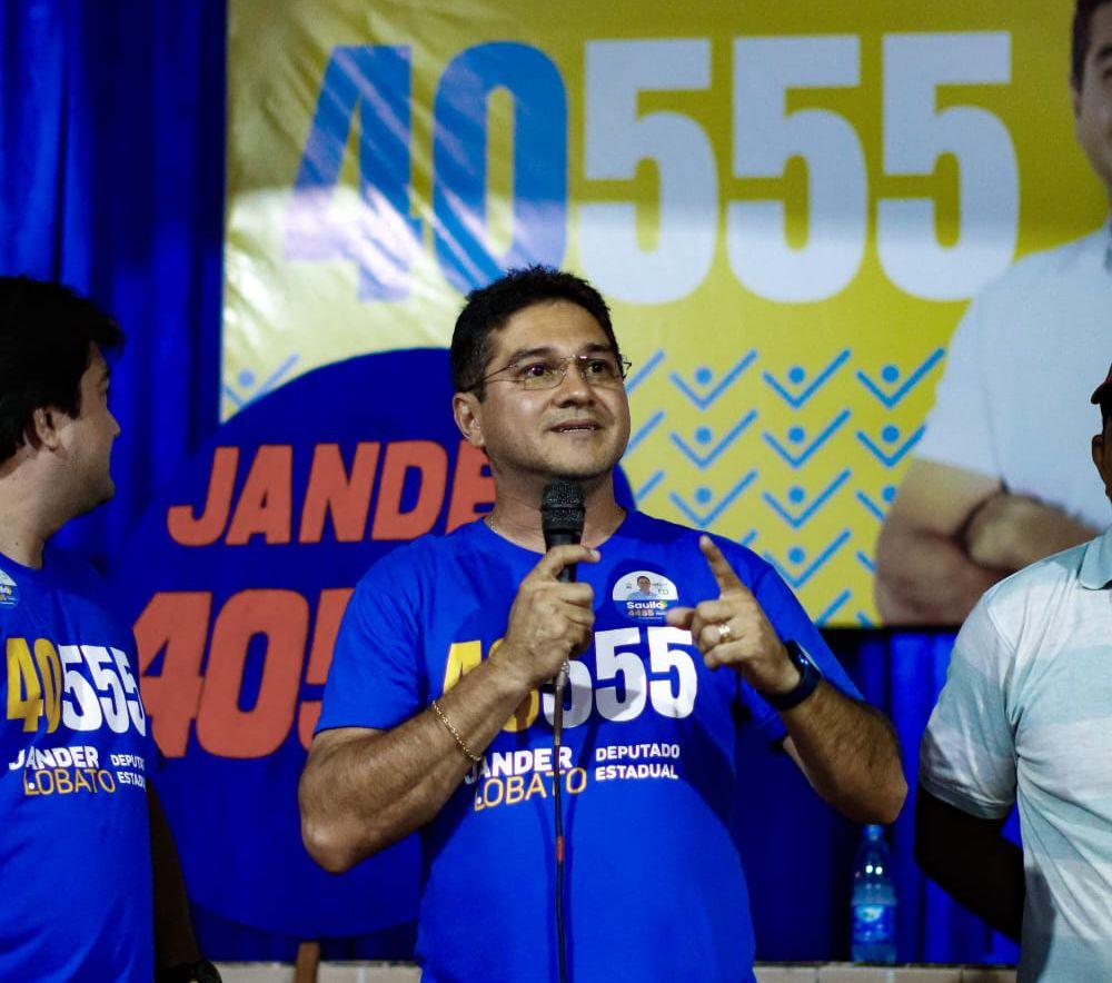 Candidato a deputado estadual Jander Lobato cumpre agenda de campanha em Parintins