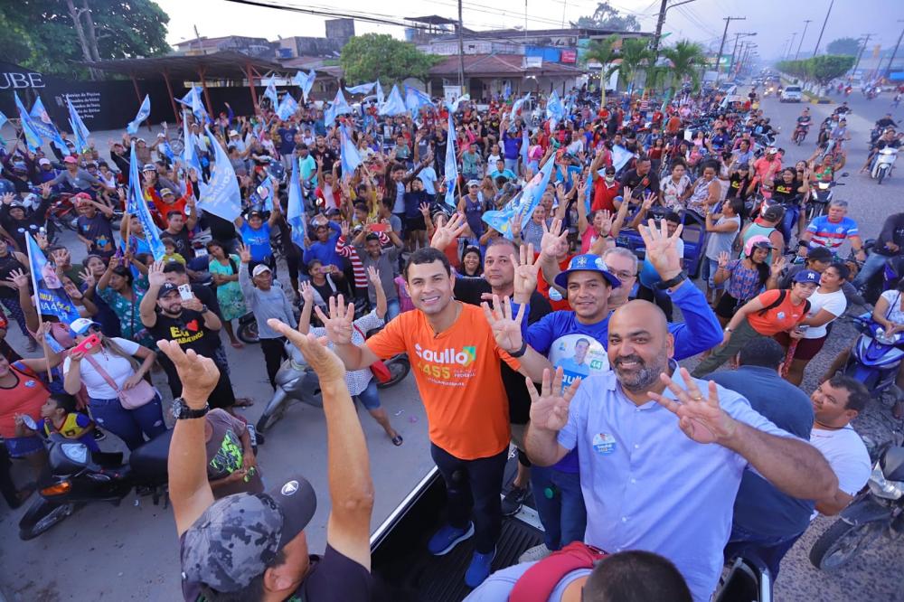 Tabatinga e Benjamin Constant embarcam na campanha de Saullo para deputado federal