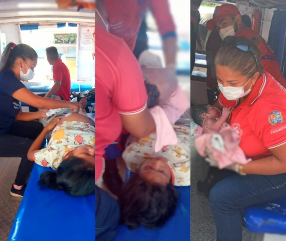 Equipe de ambulancha promove parto próximo a Parintins e reforça importância do serviço