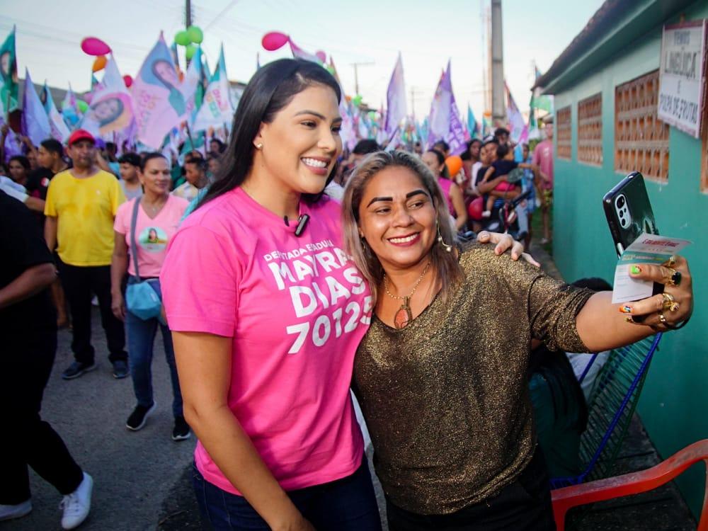 Mayra Dias promove caminhada em Nhamundá com forte participação da juventude