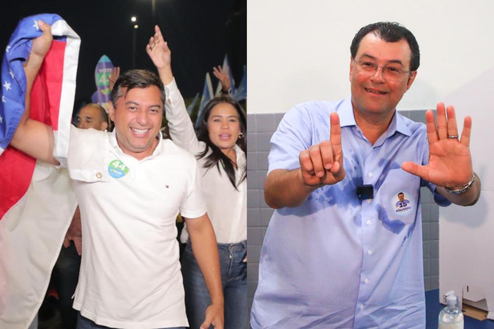 Wilson Lima abre 16 pontos de vantagem sobre Eduardo Braga em primeira pesquisa do 2º turno