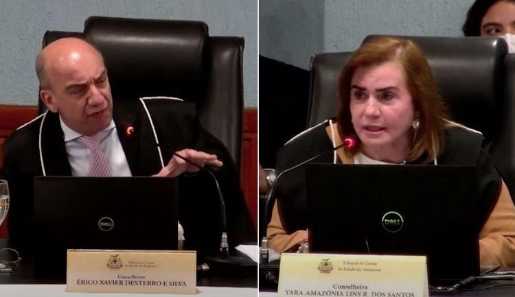 Conselheiros do TCE discutem e trocam ameaças durante sessão no Amazonas
