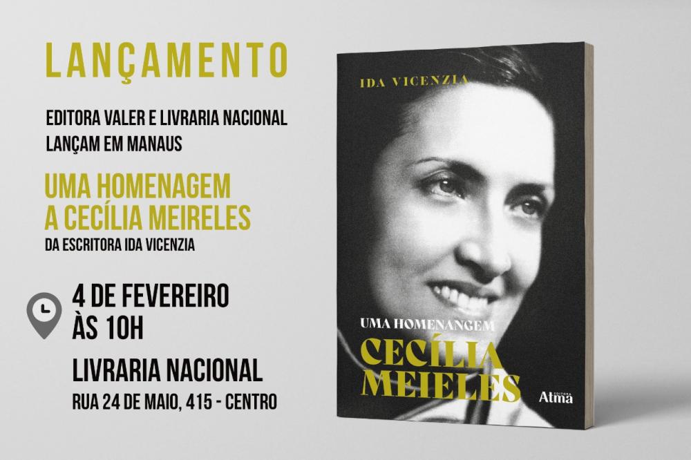 Ida Vicenzia mostra faces de Cecília Meireles em livro que será lançado neste sábado (4)