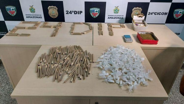 Homem é preso com mais de 200 cigarros de maconha em Manaus