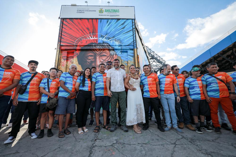 Wilson Lima entrega Bumbódromo reformado com novo mural 'Brasil, futuro ancestral'