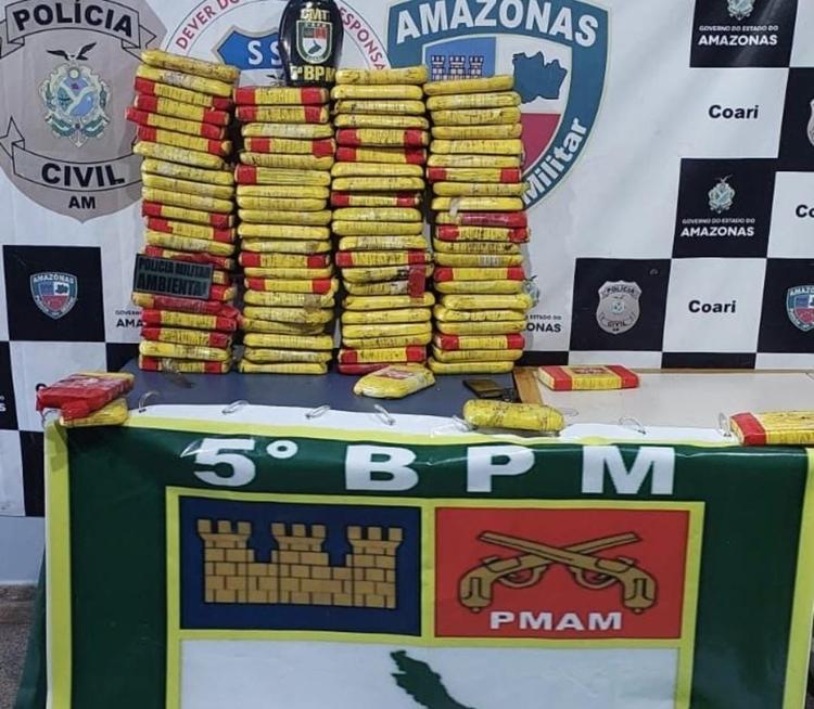 Homem é preso com mais de 90 kg de drogas escondidas em sítio no Amazonas
