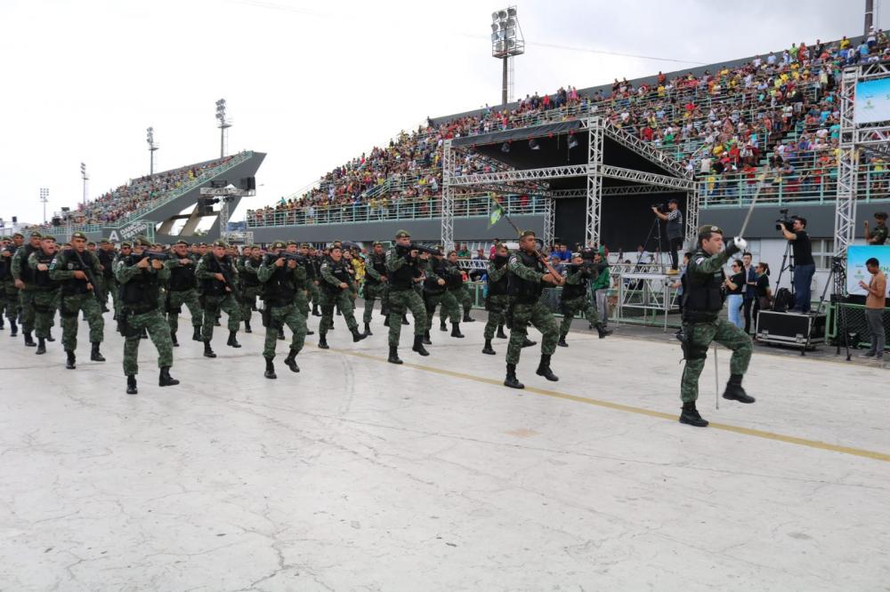 Tradicional desfile de 7 de Setembro ocorre nesta quinta-feira no Sambódromo de Manaus