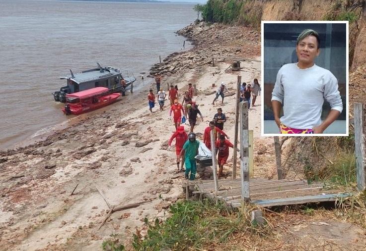 Corpo do professor é encontrado após naufrágio no rio Uaicurapá, em Parintins