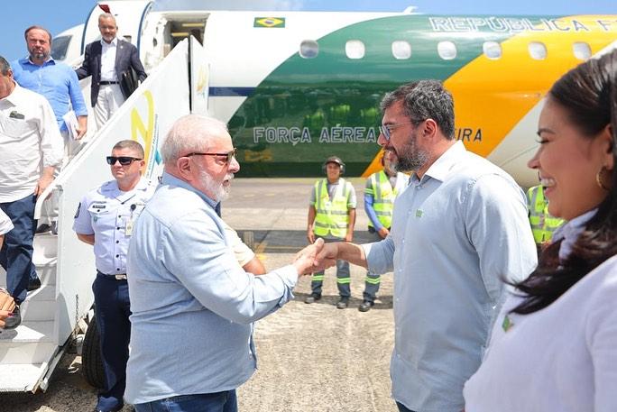 Wilson Lima recebe de Lula garantia de apoio às famílias afetadas pela estiagem no Amazonas