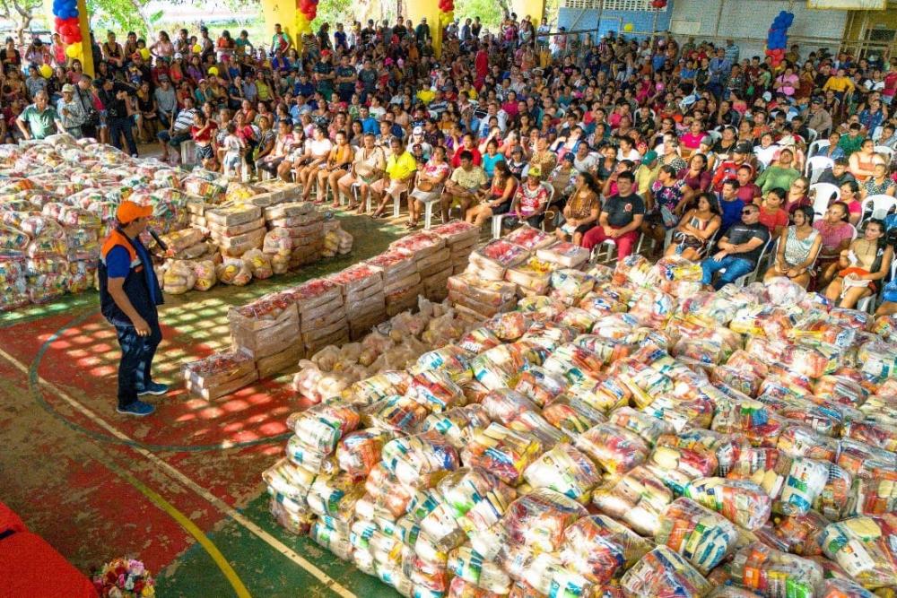 Operação Estiagem beneficia mais de 1.600 famílias na Gleba de Vila Amazônia com cestas de alimentos