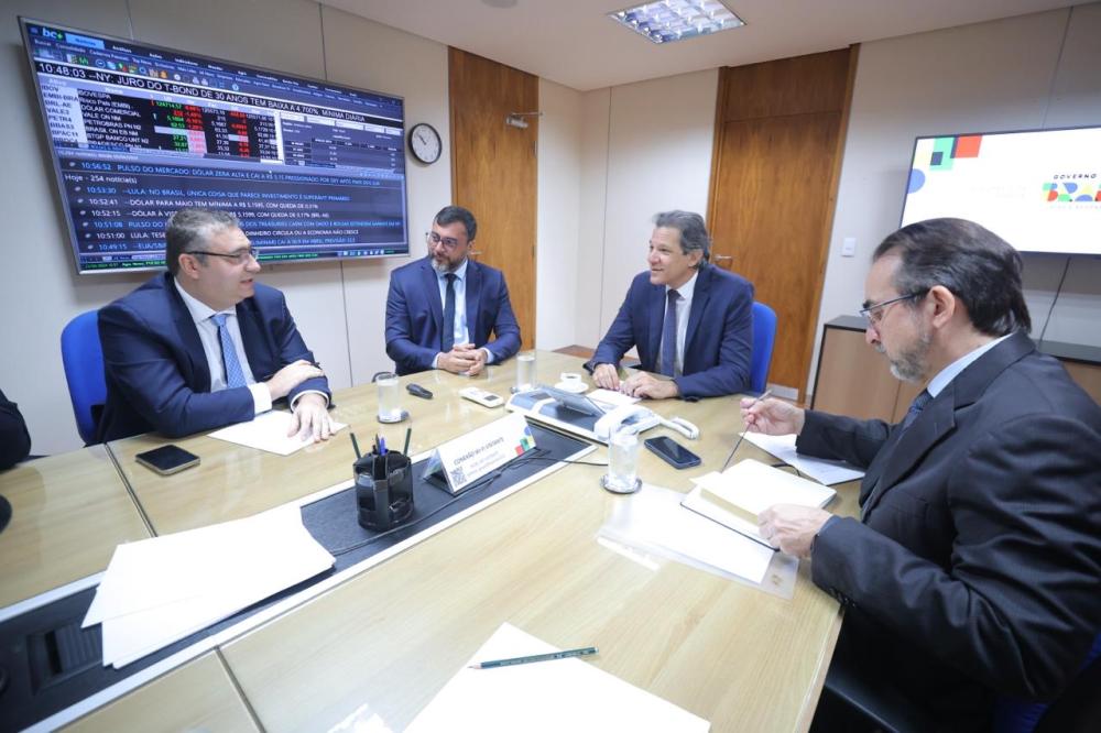 Wilson Lima assegura incentivos à ZFM em encontro com Ministro da Fazenda sobre reforma tributária