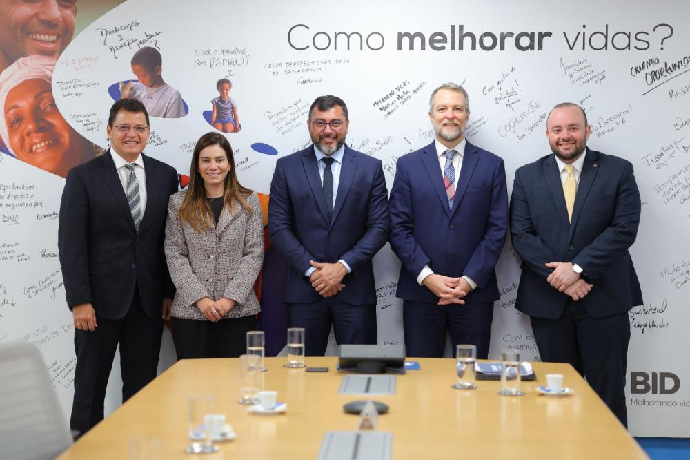 Wilson Lima reúne com BID e reforça compromisso com obras do Prosai Parintins