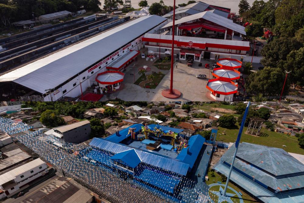 Parintins 2024: Conheça as casas dos bois Caprichoso e Garantido, os famosos ‘currais’