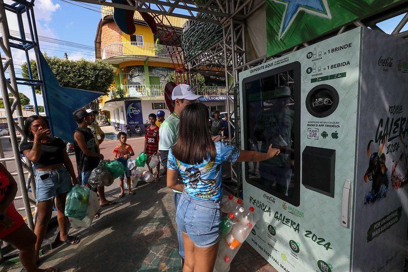 Espaço ‘Recicla, Galera’ se firma como centro de sustentabilidade da festa dos bumbás