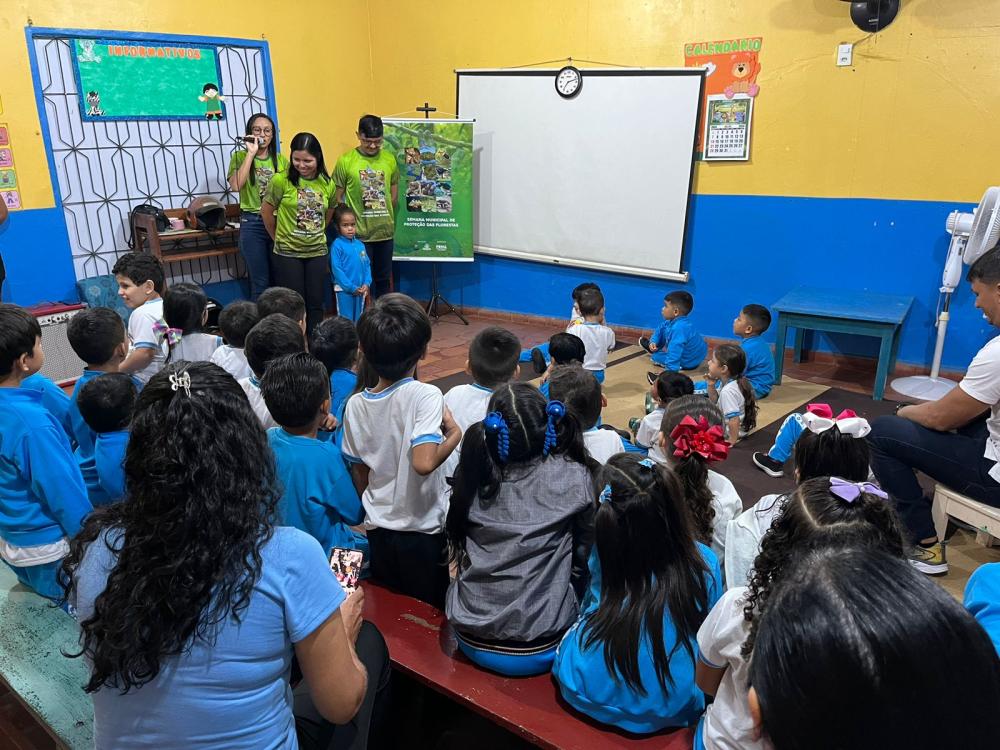 Semana de Proteção da Floresta promove oficinas e faz alerta sobre queimadas em Parintins