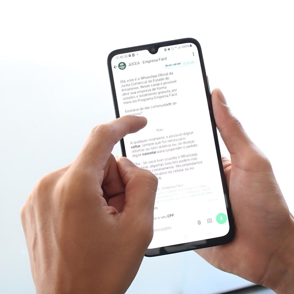Amazonas inicia serviço de abertura de empresas por WhatsApp nesta sexta-feira