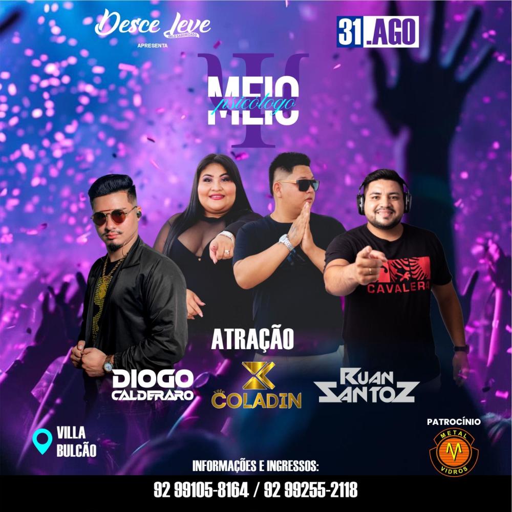 Balada Universitária 'Meio Psicólogo' agita Parintins neste sábado (31) na Villa Bulcão