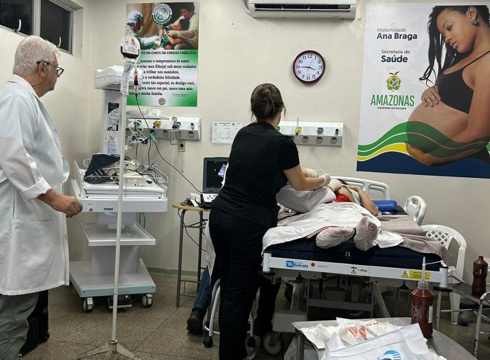 Amazonas realiza 1ª transfusão intrauterina da rede pública na maternidade Ana Braga