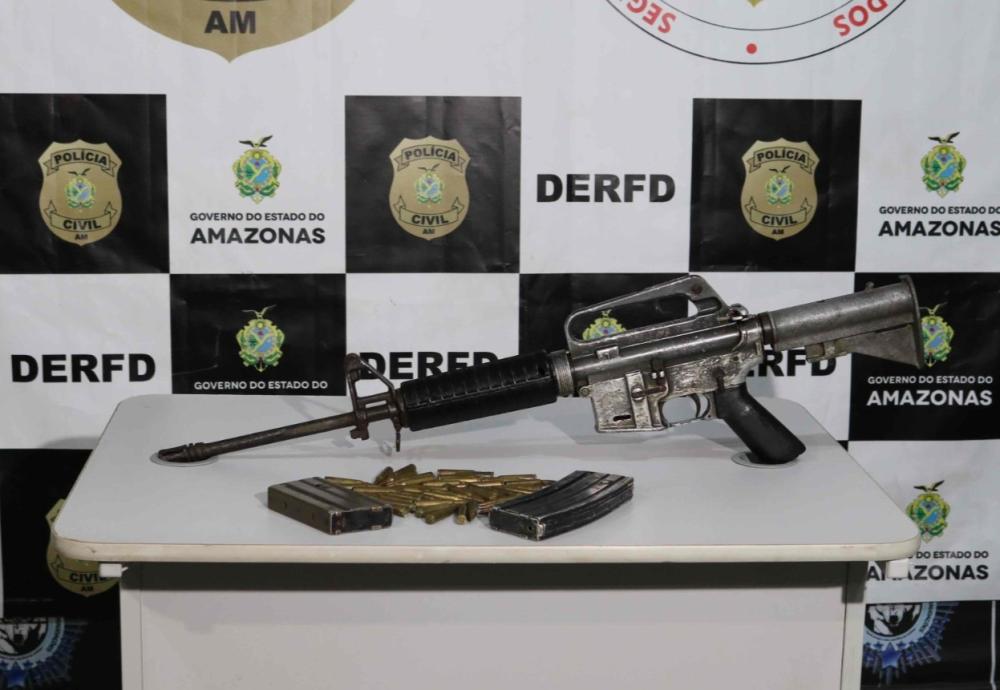 Em 2024, Forças de Segurança do Amazonas apreenderam mais de 1,5 mil armas de fogo