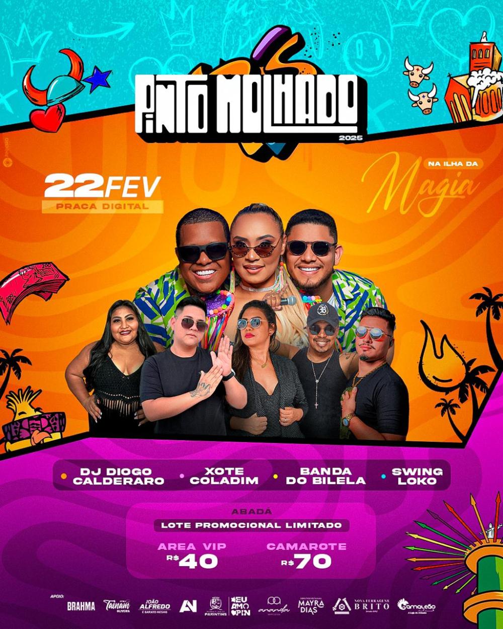 Banda Pinto Molhado celebra 10 anos com o 'Primeiro Piu de Carnaval' em Parintins