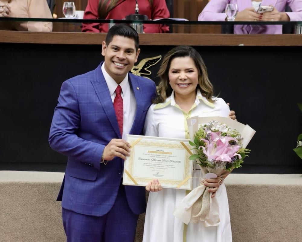 Na Aleam, Marina Pandolfo é homenageada com o título de ‘Mulher Cidadã Amazonense’