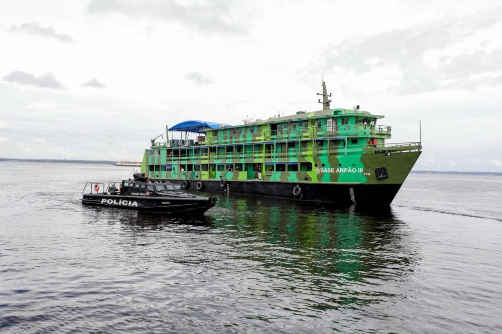 Wilson Lima inaugura Base Arpão 3, fortalecendo ações de segurança na calha do Solimões