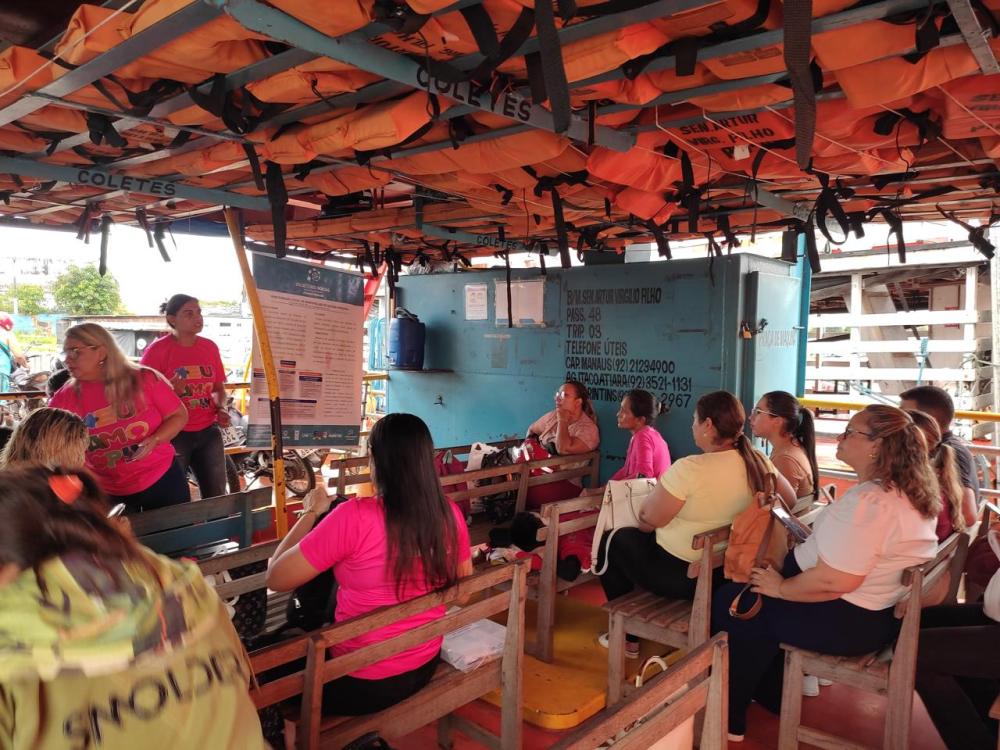 Escritório Social Fluvial chega a Vila Amazônia para ações com egressos do Sistema Prisional