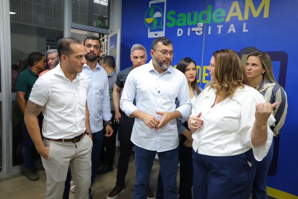 Governador Wilson Lima vistoria instalação de salas que vão receber serviço de Telessaúde