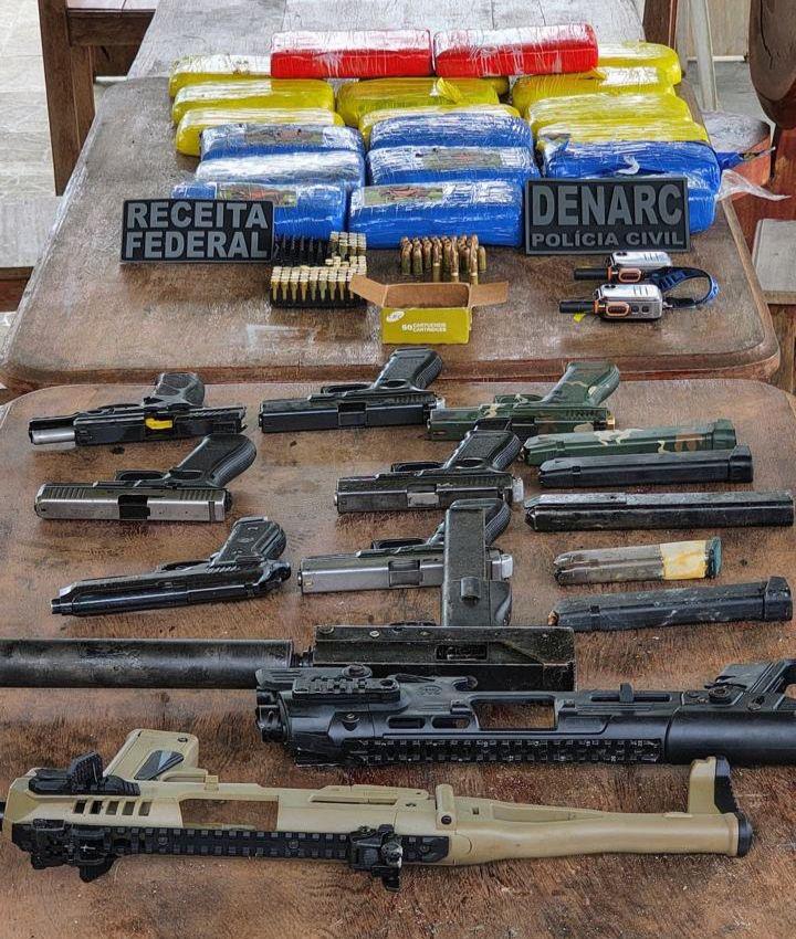 Polícia Civil apreende drogas, armas e caminhonete no AM; prejuízo ao crime é de R 1 milhão