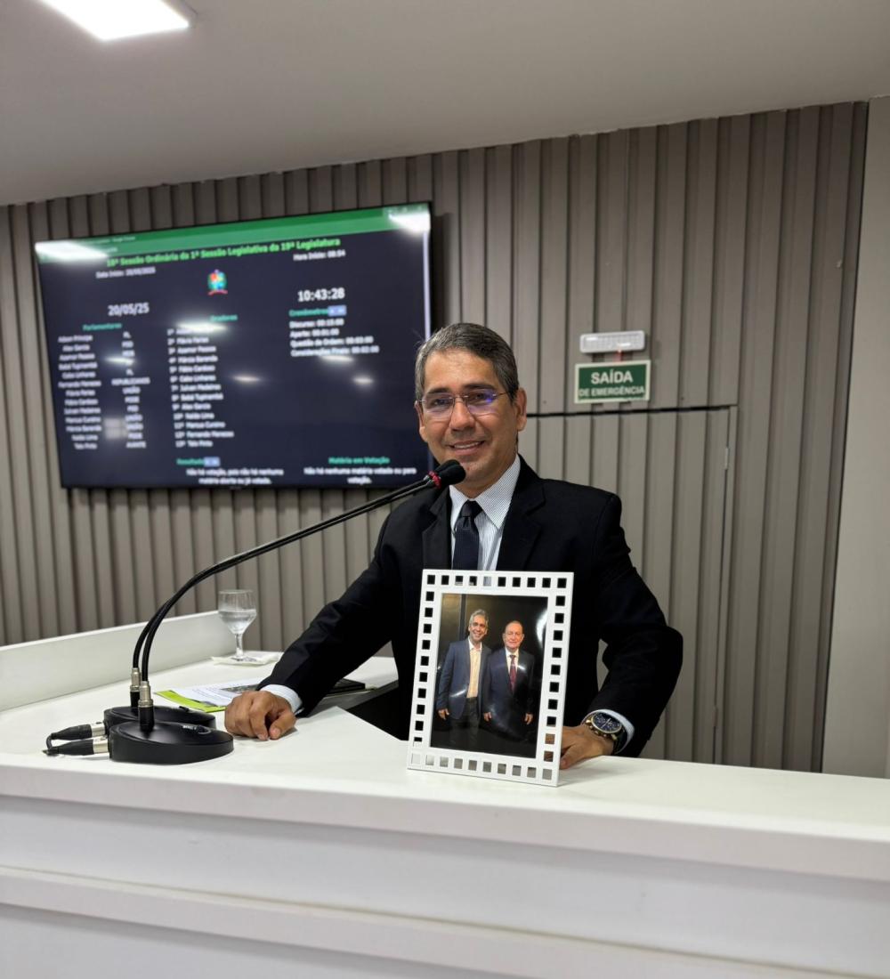 Homenagem a Geraldo Medeiros marca discurso do vereador Julvan Medeiros