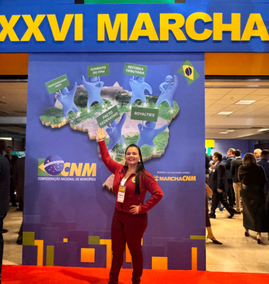 Vice-prefeita Vanessa Gonçalves representa Parintins na Marcha dos Prefeitos em Brasília