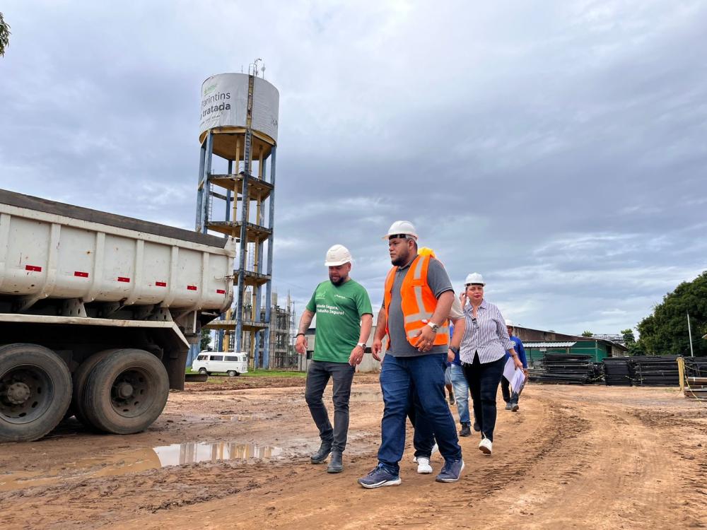 SAAE Parintins realiza primeira visita técnica nas obras da UGPE para testes na distribuição de água