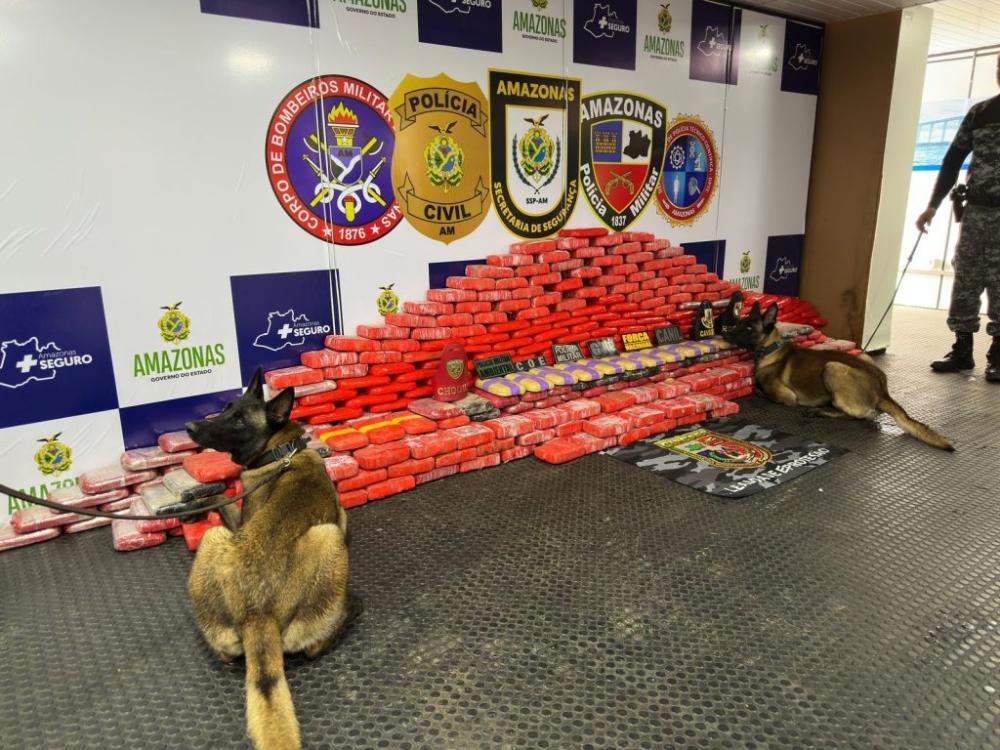 Amazonas registra aumento de 51,2% na apreensão de drogas em 2024, aponta Mapa da Segurança Pública