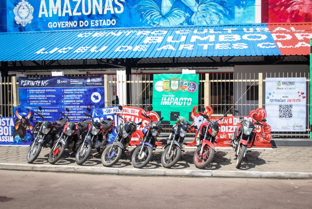 Mais de 20 motocicletas irregulares são apreendidas na Operação Controle em Parintins