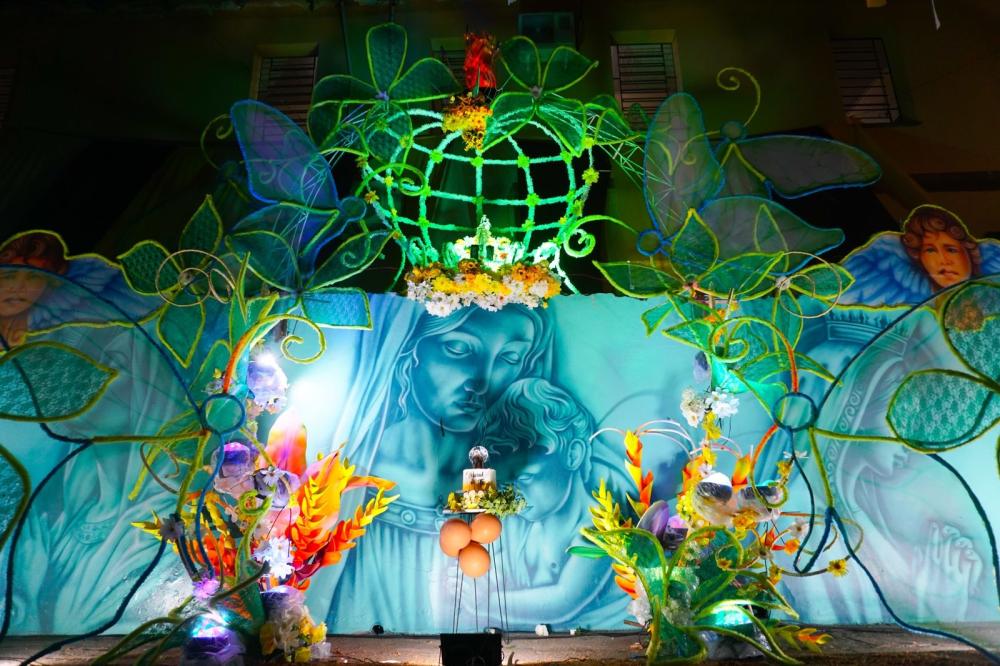 Artistas plásticos prestam homenagem a Nossa Senhora do Carmo com o Mural da Fé