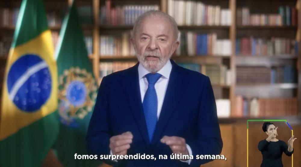 Lula critica 'chantagem inaceitável' de Trump e alfineta 'traidores da pátria' em pronunciamento na TV