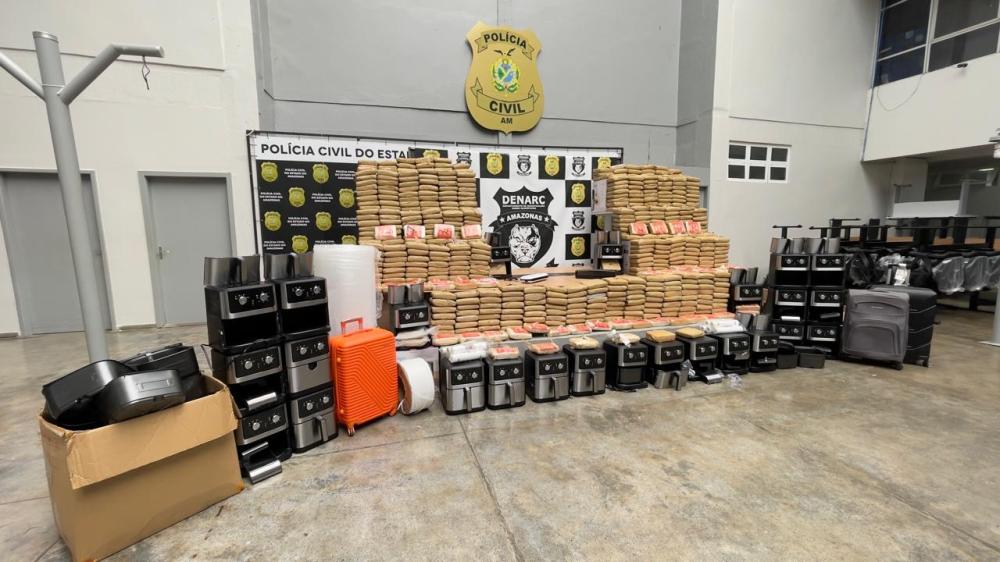 Volume de drogas apreendido pelo Amazonas em 2025 é o maior comparado aos últimos 10 anos