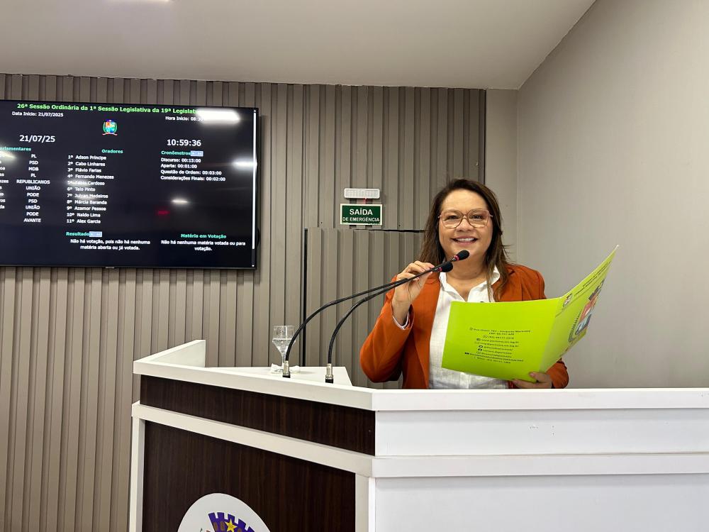 Márcia Baranda propõe divulgar canais de denúncia contra violência a idosos nas unidades de saúde de Parintins