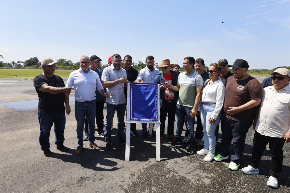 Wilson Lima inaugura aeroporto de Fonte Boa reformado e com capacidade ampliada
